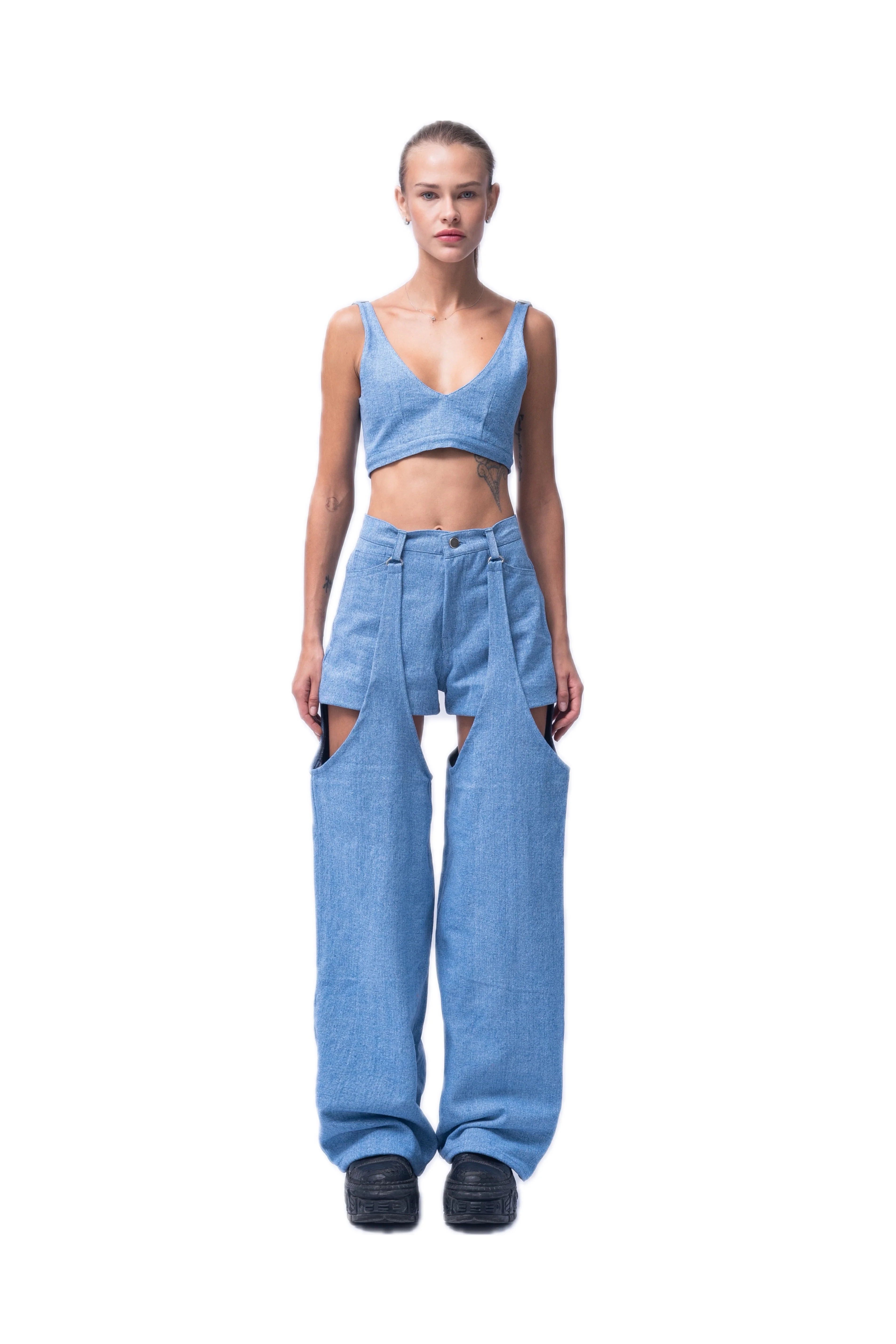 DENIM SHORT PANTS. - Image 8