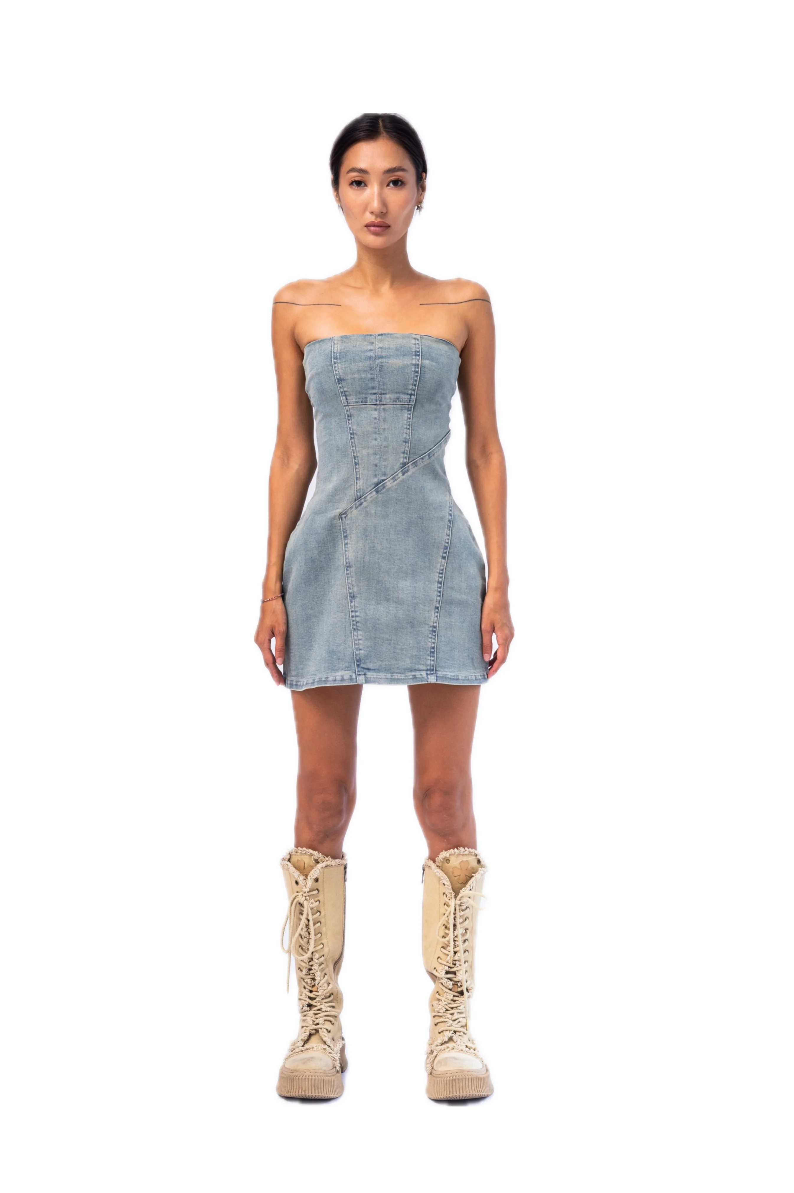 DRESS DENIM MINI. - Image 4
